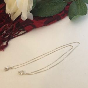 Silver with Swarovski crystal necklace
